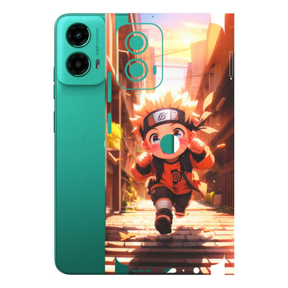 Motorola Phone Skins (All Models) - Naruto Cute Toon Running - Matte Finish (M-04) Motorola Moto G45 (5G)