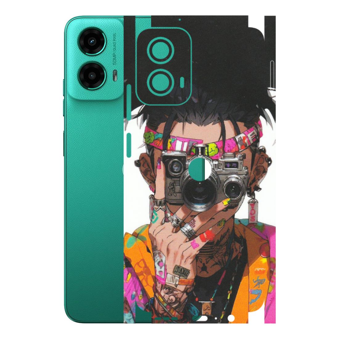 Motorola Phone Skins (All Models) - Camera Lover Girl - Matte Finish (M-09) Motorola Moto G45 (5G)