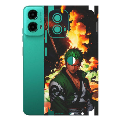 Motorola Phone Skins (All Models) - Roronoa Zoro - Matte Finish (M-102) Motorola Moto G45 (5G)