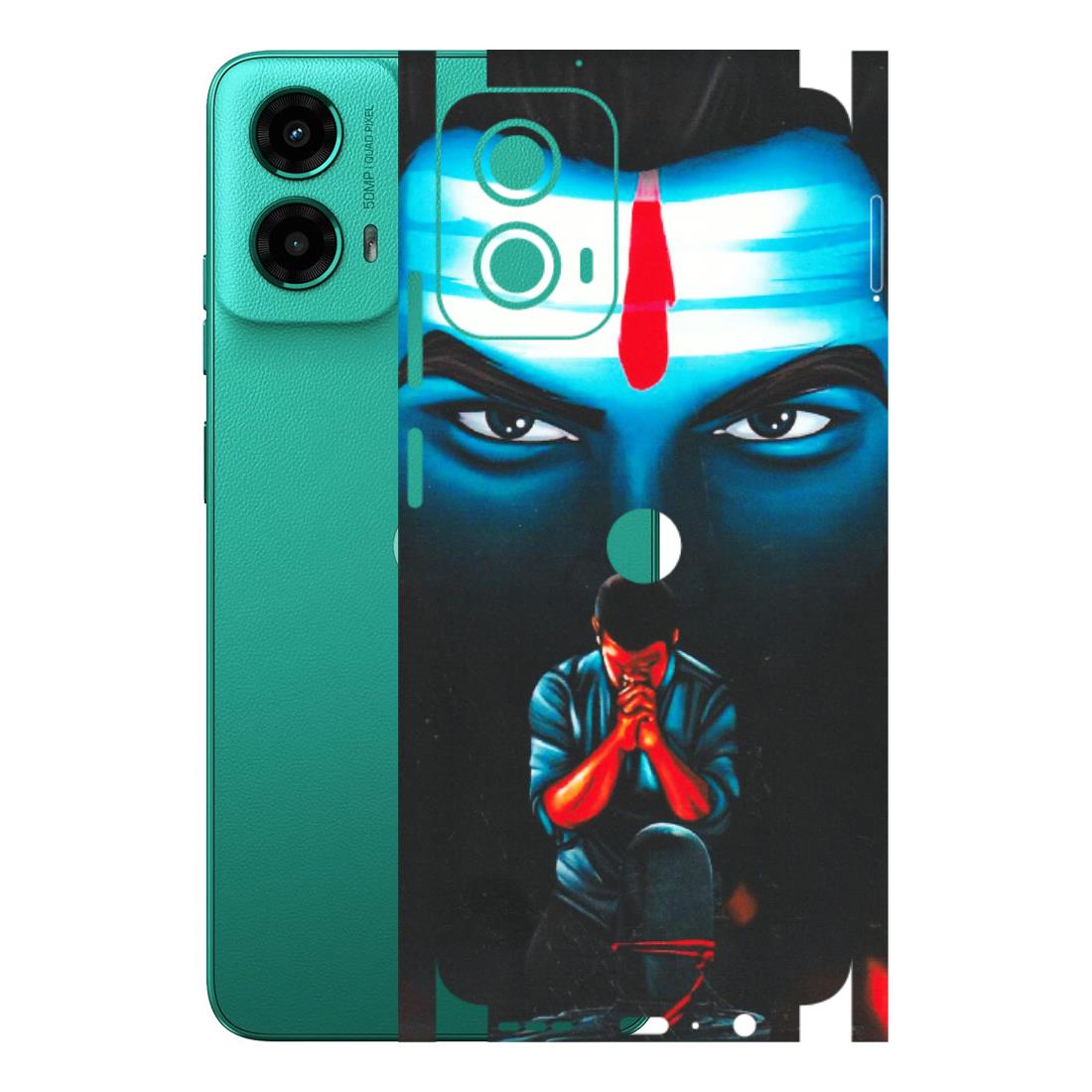 Motorola Phone Skins (All Models) - Mahakal Bhakt - Matte Finish (M-112) Motorola Moto G45 (5G)