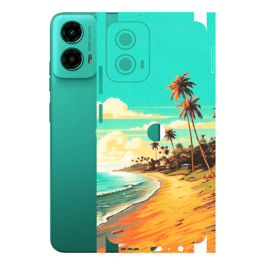 Motorola Phone Skins (All Models) - Miami Beach - Matte Finish (M-136) Motorola Moto G45 (5G)