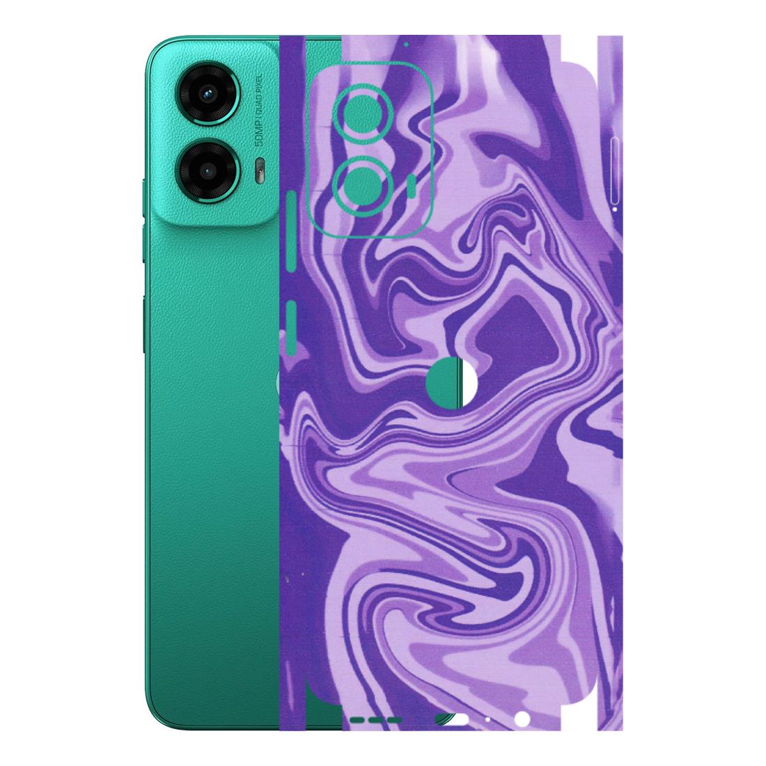 Motorola Phone Skins (All Models) - Hazy Purple Nights - Matte Finish (M-14) Motorola Moto G45 (5G)
