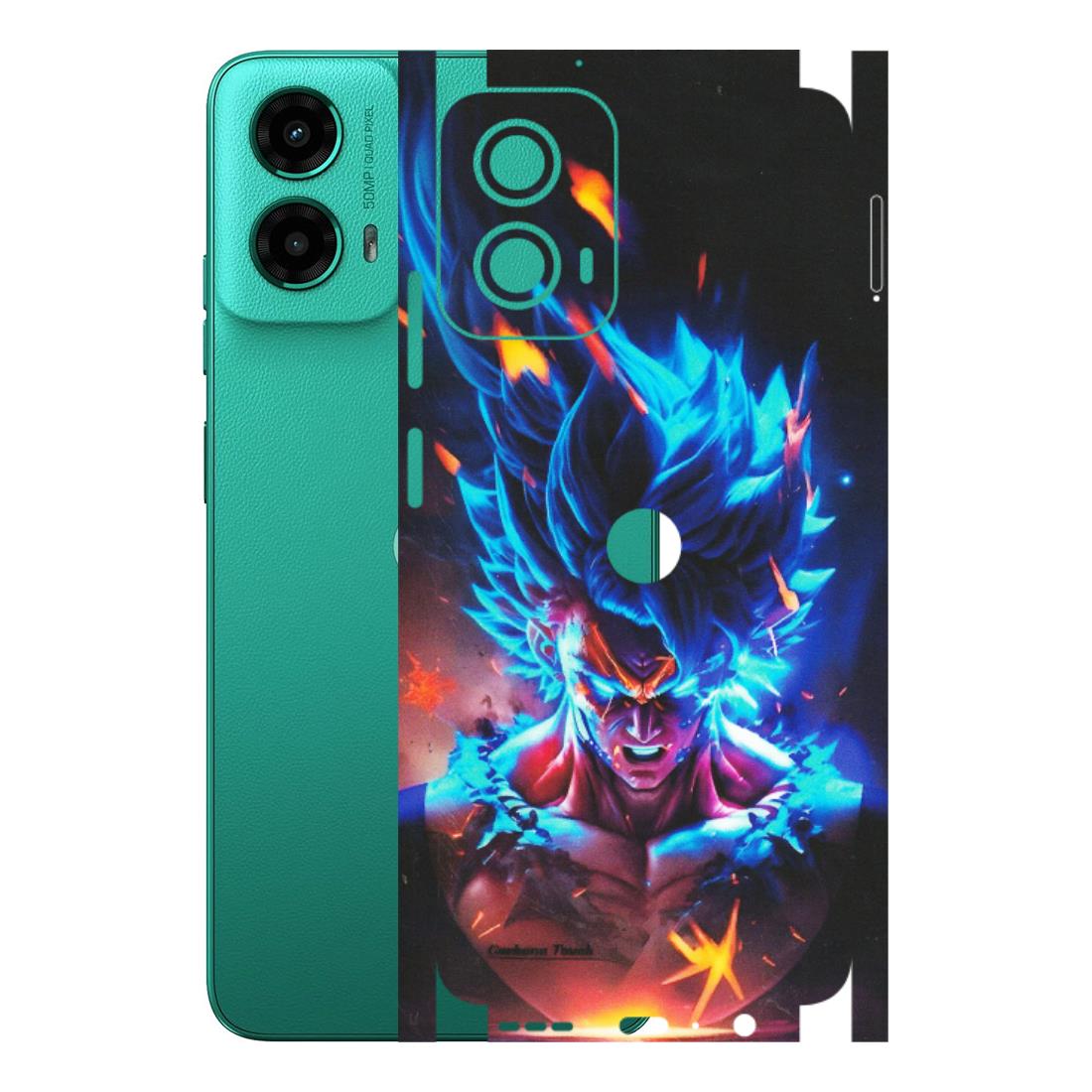 Motorola Phone Skins (All Models) - Angry Goku Dragon Ball Anime - Matte Finish (M-150) Motorola Moto G45 (5G)