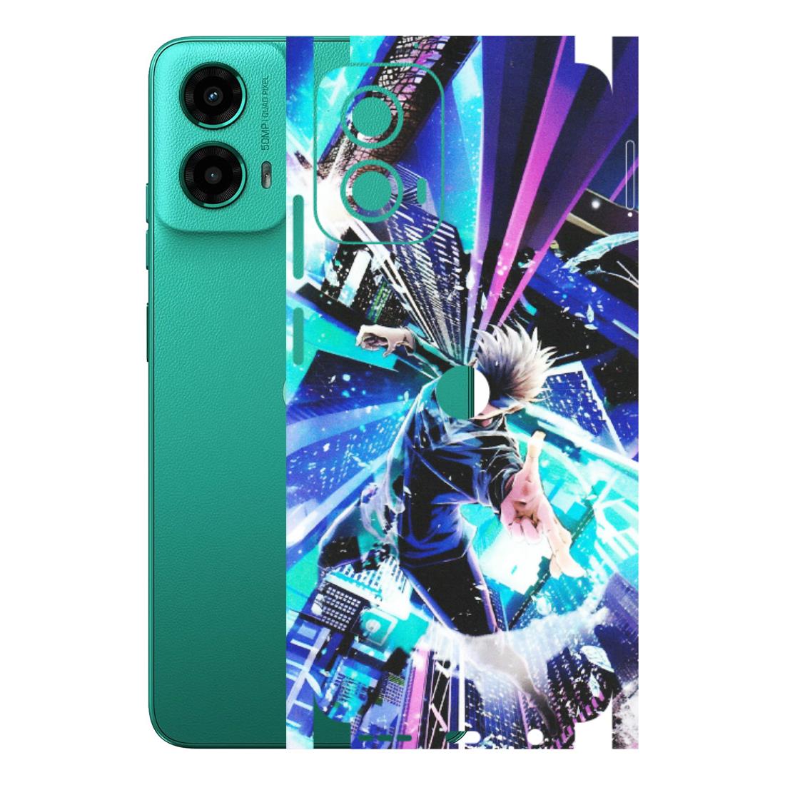 Motorola Phone Skins (All Models) - Manga Action Jujustu Kaisen Anime - Matte Finish (M-155) Motorola Moto G45 (5G)