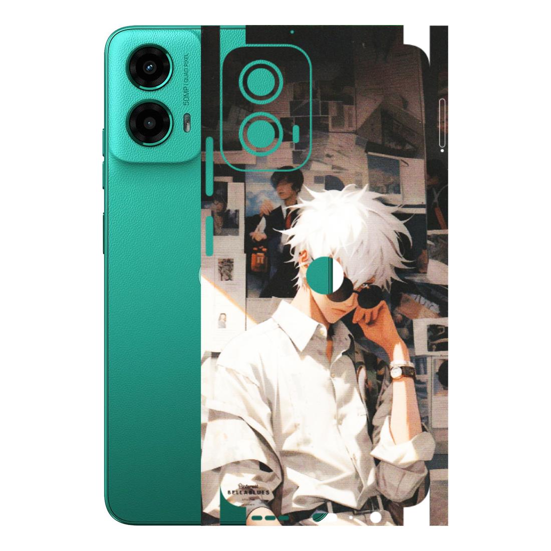 Motorola Phone Skins (All Models) - Gojo Satoru Jujustu Kaisen Anime - Matte Finish (M-156) Motorola Moto G45 (5G)