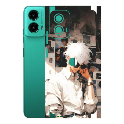 Motorola Phone Skins (All Models) - Gojo Satoru Jujustu Kaisen Anime - Matte Finish (M-156) Motorola Moto G45 (5G)