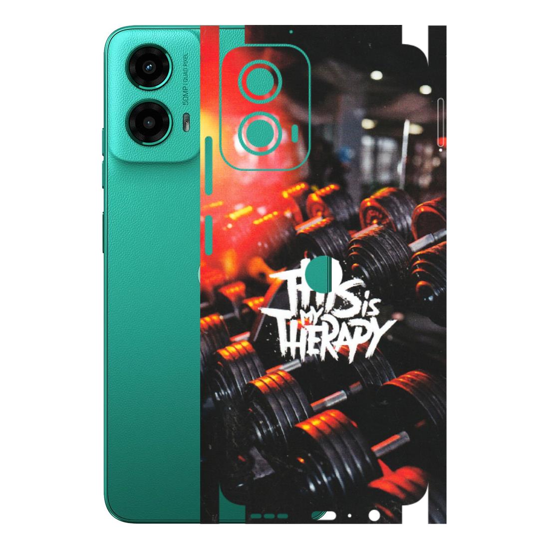 Motorola Phone Skins (All Models) - GYM Lover Therapy - Matte Finish (M-160) Motorola Moto G45 (5G)