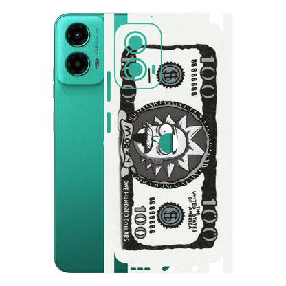 Motorola Phone Skins (All Models) - Rick And Morty Hundred Dollar Anime - Matte Finish (M-161) Motorola Moto G45 (5G)