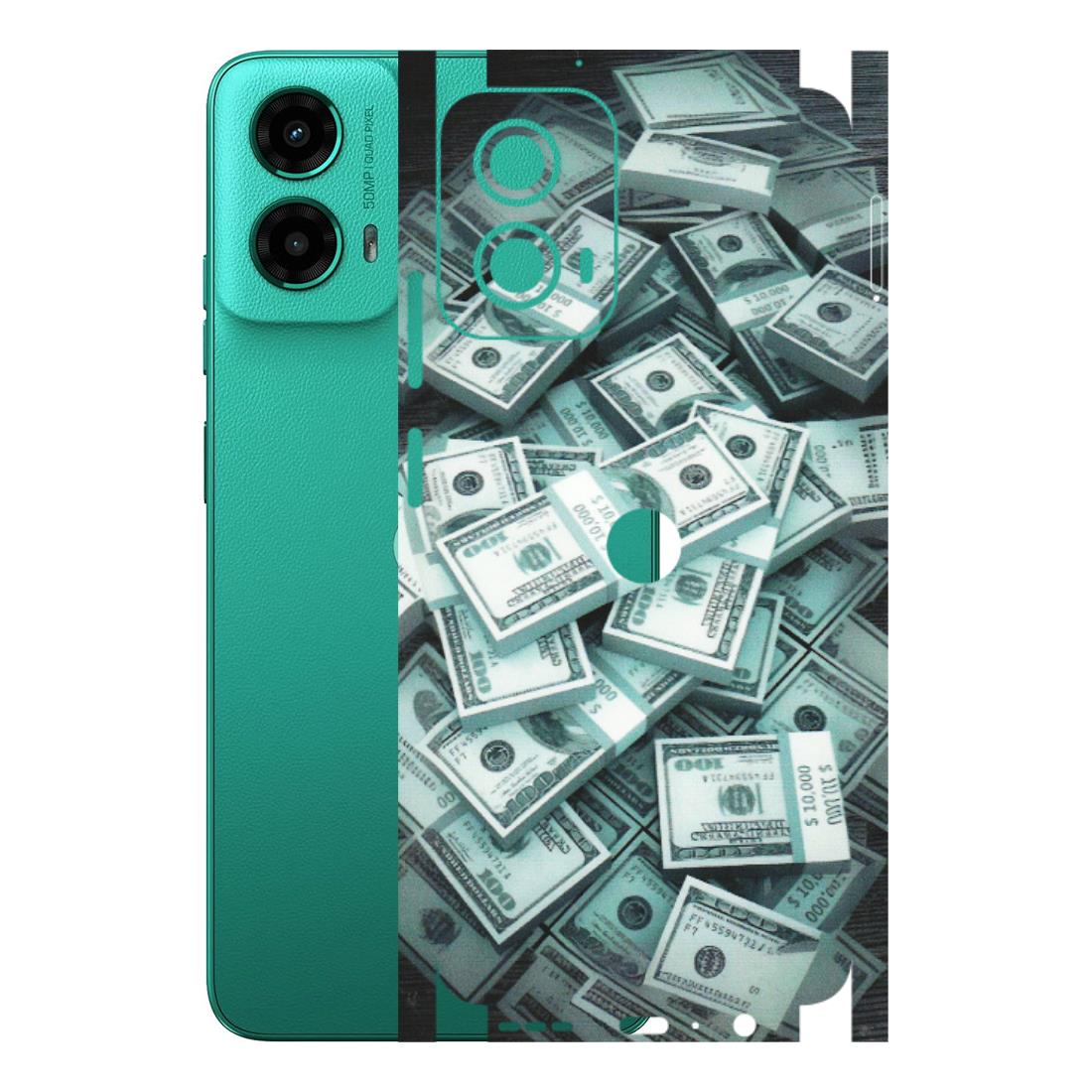 Motorola Phone Skins (All Models) - Hundred Dollar Bill - Matte Finish (M-162) Motorola Moto G45 (5G)