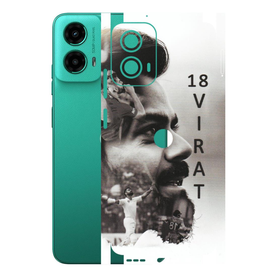 Motorola Phone Skins (All Models) - Virat Kohli Cricketer - Matte Finish (M-163) Motorola Moto G45 (5G)