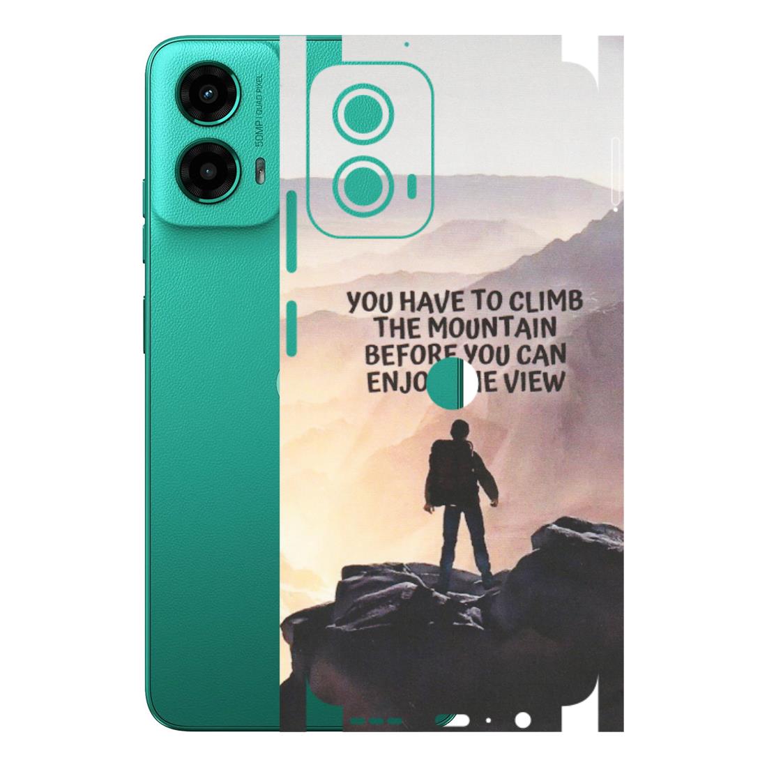 Motorola Phone Skins (All Models) - Motivational Hiking Mountain - Matte Finish (M-28) Motorola Moto G45 (5G)