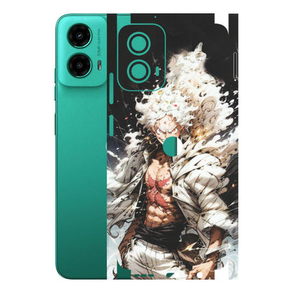 Motorola Phone Skins (All Models) - Anime Angry Classy Character - Matte Finish (M-34) Motorola Moto G45 (5G)