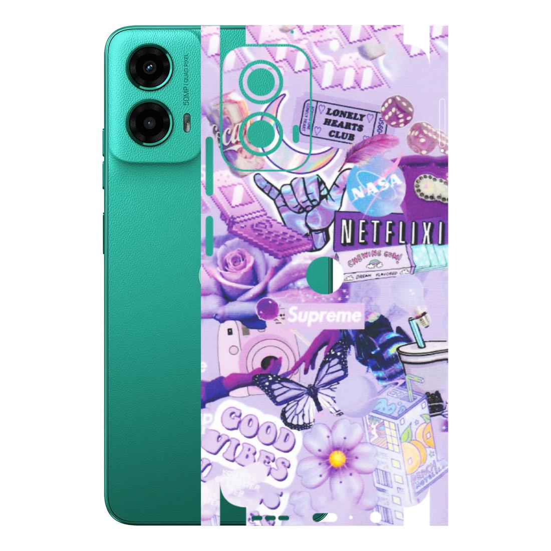 Motorola Phone Skins (All Models) - Supreme Purple Magic - Matte Finish (M-88) Motorola Moto G45 (5G)