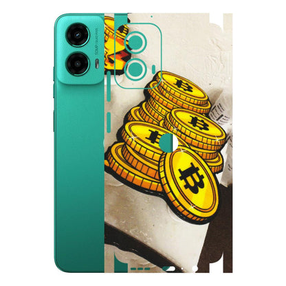 Motorola Phone Skins (All Models) - Billionaire Bitcoin Collection - Matte Finish (M-92) Motorola Moto G45 (5G)