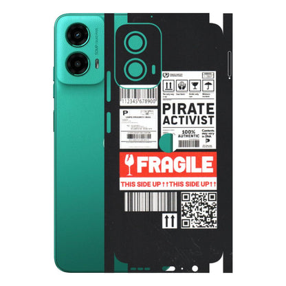 Motorola Phone Skins (All Models) - Handle With Care - Matte Finish (M-99) Motorola Moto G45 (5G)