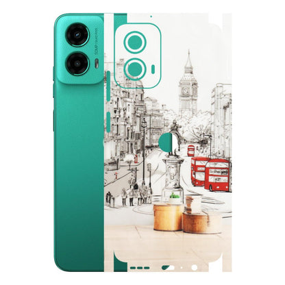 Motorola Phone Skins (All Models) - London Street - Transparent Finish (T-02) Motorola Moto G45 (5G)