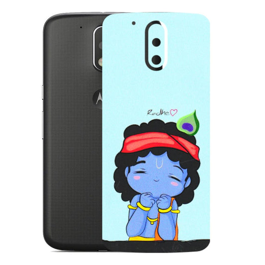 Motorola Phone Skins (All Models) - Radhe Radhe Cute Toon - 3D Embossed Finish (L-05) Motorola Moto G4