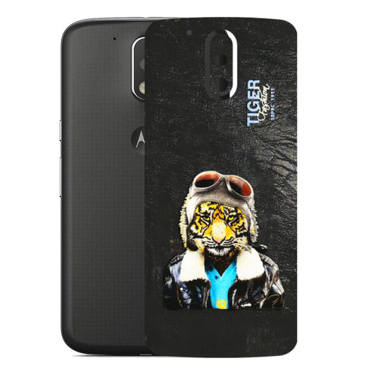 Motorola Phone Skins (All Models) - Rider Tiger - 3D Embossed Finish (L-113) Motorola Moto G4