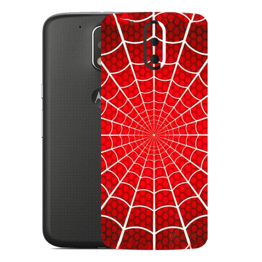 Motorola Phone Skins (All Models) - Classic Spidey Web - 3D Embossed Finish (L-115) Motorola Moto G4