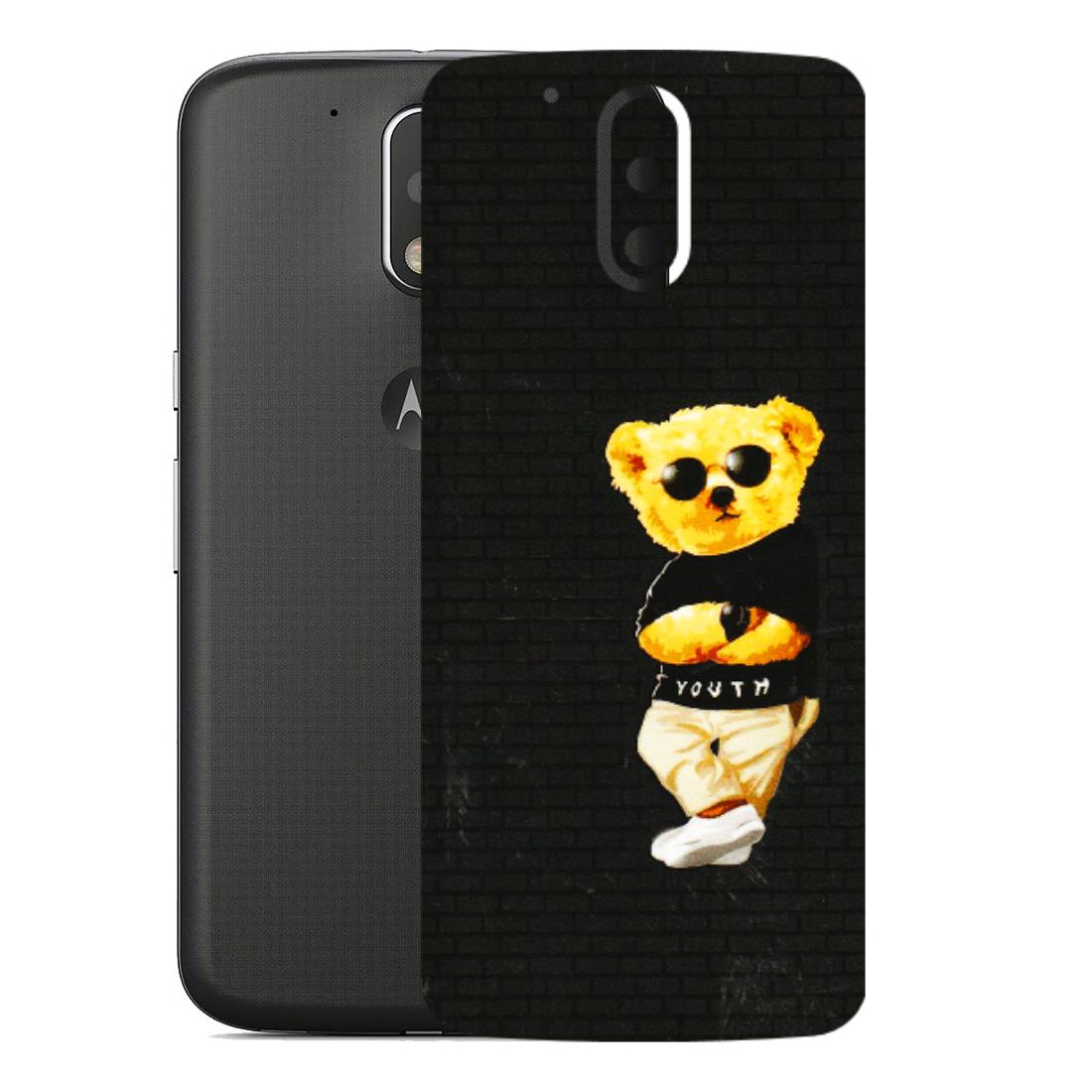 Motorola Phone Skins (All Models) - Classy Teddy Bear - 3D Embossed Finish (L-116) Motorola Moto G4