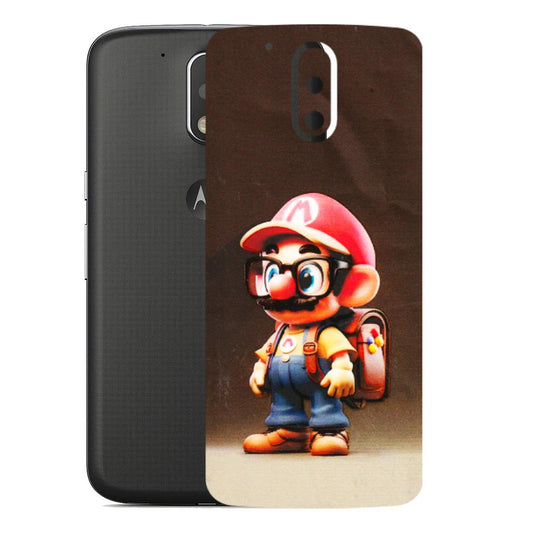 Motorola Phone Skins (All Models) - Little Mario - 3D Embossed Finish (L-119) Motorola Moto G4
