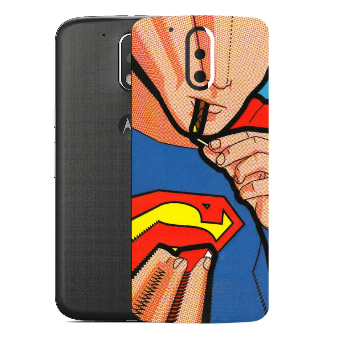 Motorola Phone Skins (All Models) - Superman Sutta - 3D Embossed Finish (L-130) Motorola Moto G4
