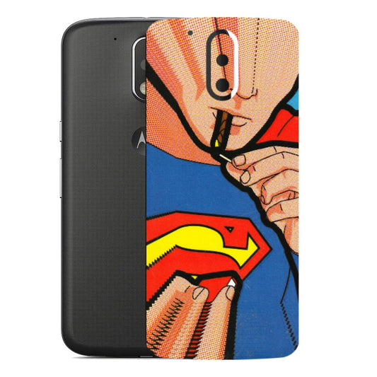 Motorola Phone Skins (All Models) - Superman Sutta - 3D Embossed Finish (L-130) Motorola Moto G4