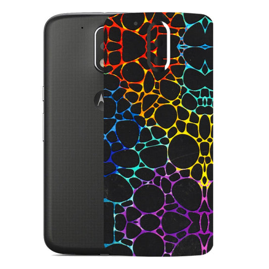 Motorola Phone Skins (All Models) - Abstract Art MultiColour - 3D Embossed Finish (L-133) Motorola Moto G4