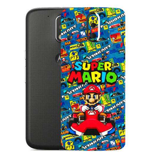 Motorola Phone Skins (All Models) - Super Mario Kart - 3D Embossed Finish (L-140) Motorola Moto G4