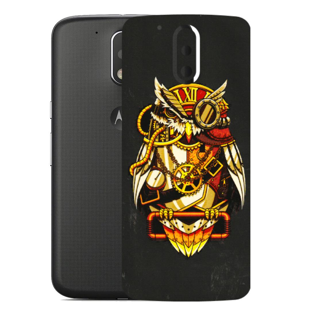 Motorola Phone Skins (All Models) - Classy Smart Owl - 3D Embossed Finish (L-144) Motorola Moto G4