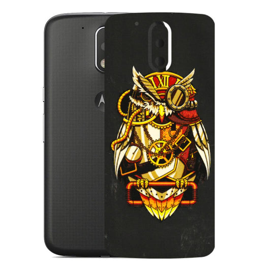 Motorola Phone Skins (All Models) - Classy Smart Owl - 3D Embossed Finish (L-144) Motorola Moto G4