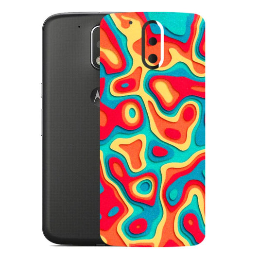 Motorola Phone Skins (All Models) - Abstract Swirl - 3D Embossed Finish (L-150) Motorola Moto G4