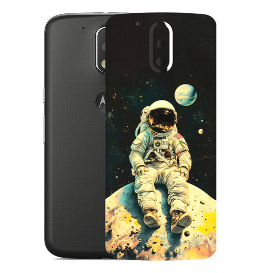 Motorola Phone Skins (All Models) - Astronaut in Space - 3D Embossed Finish (L-16) Motorola Moto G4