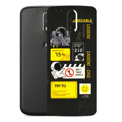 Motorola Phone Skins (All Models) - Black Cassini - 3D Embossed Finish (L-161) Motorola Moto G4