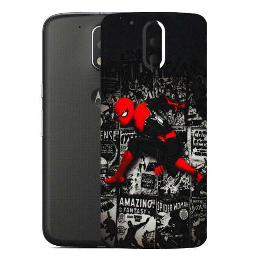 Motorola Phone Skins (All Models) - SpiderMan New - 3D Embossed Finish (L-162) Motorola Moto G4