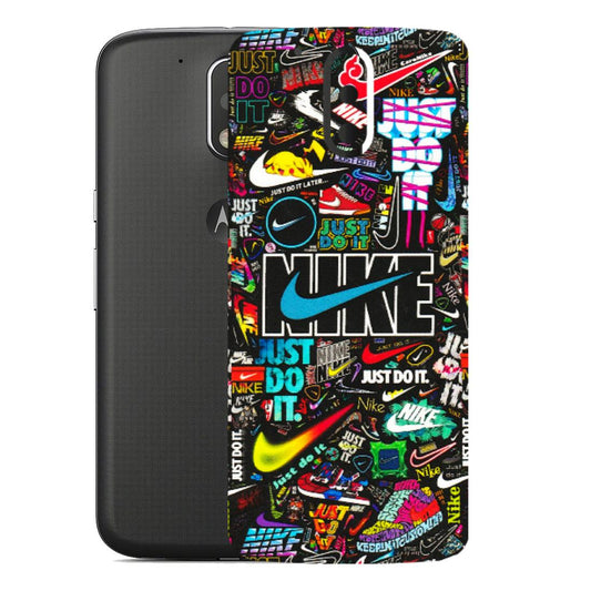 Motorola Phone Skins (All Models) - Just Do It Doodles - 3D Embossed Finish (L-166) Motorola Moto G4