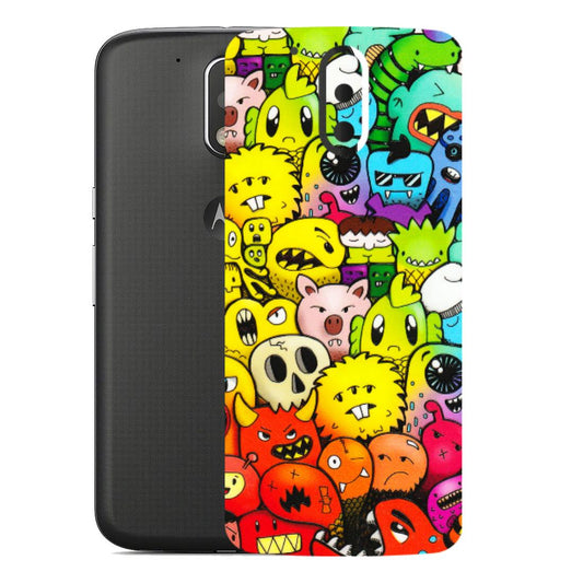 Motorola Phone Skins (All Models) - Angry Funkies - 3D Embossed Finish (L-169) Motorola Moto G4