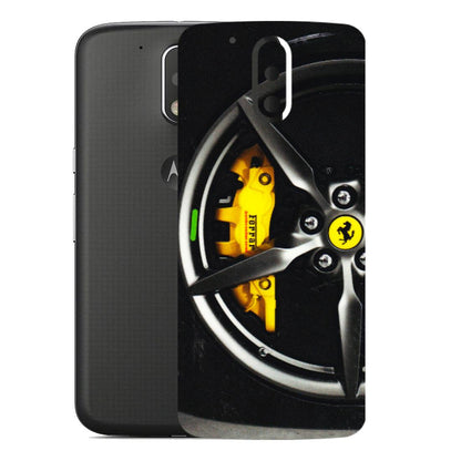 Motorola Phone Skins (All Models) - Ferrari Wheel Alloy - 3D Embossed Finish (L-173) Motorola Moto G4