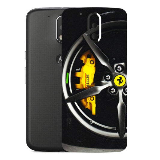 Motorola Phone Skins (All Models) - Ferrari Wheel Alloy - 3D Embossed Finish (L-173) Motorola Moto G4