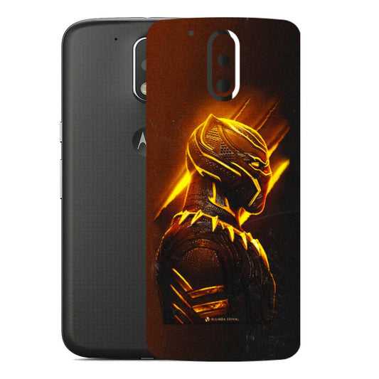 Motorola Phone Skins (All Models) - Gold Black Panther - 3D Embossed Finish (L-181) Motorola Moto G4