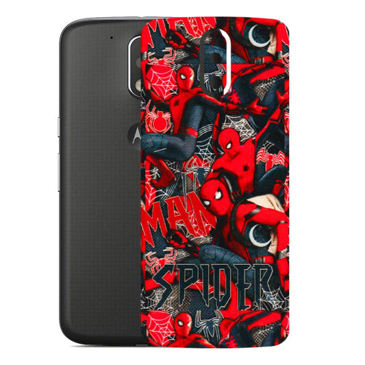 Motorola Phone Skins (All Models) - SpiderMan Cool - 3D Embossed Finish (L-188) Motorola Moto G4