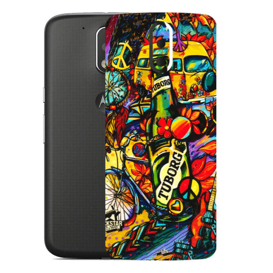 Motorola Phone Skins (All Models) - Cool Beer Bottle - 3D Embossed Finish (L-193) Motorola Moto G4