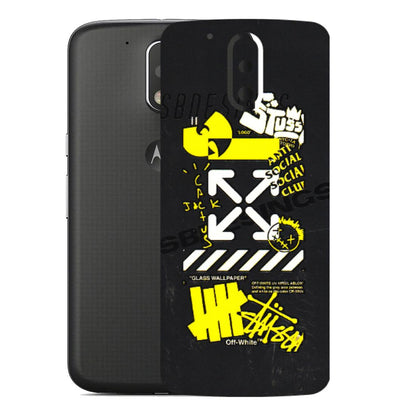 Motorola Phone Skins (All Models) - Anti Social Graffiti - 3D Embossed Finish (L-198) Motorola Moto G4