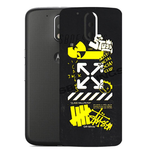Motorola Phone Skins (All Models) - Anti Social Graffiti - 3D Embossed Finish (L-198) Motorola Moto G4