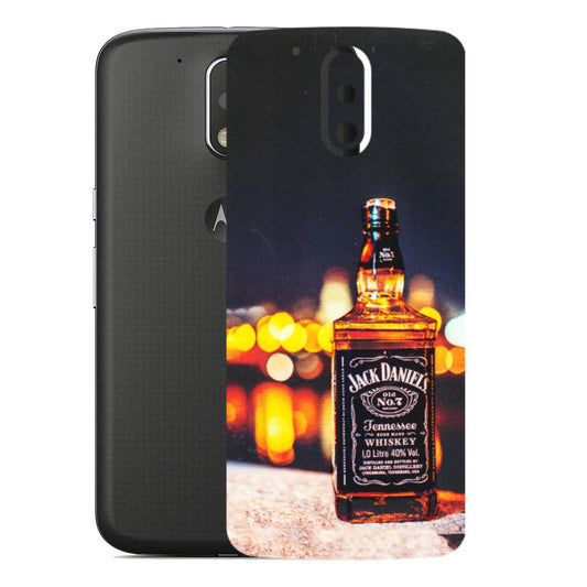 Motorola Phone Skins (All Models) - JD Whiskey Bottle - 3D Embossed Finish (L-20) Motorola Moto G4
