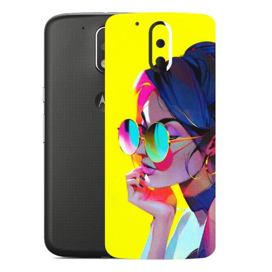 Motorola Phone Skins (All Models) - Bold Stylish Girl - 3D Embossed Finish (L-222) Motorola Moto G4