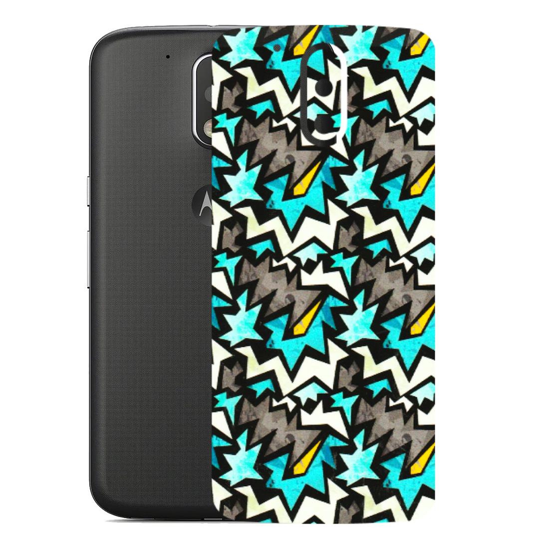 Motorola Phone Skins (All Models) - Funky Zig Zag - 3D Embossed Finish (L-223) Motorola Moto G4