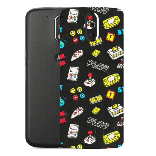 Motorola Phone Skins (All Models) - Gaming Doodles - 3D Embossed Finish (L-224) Motorola Moto G4