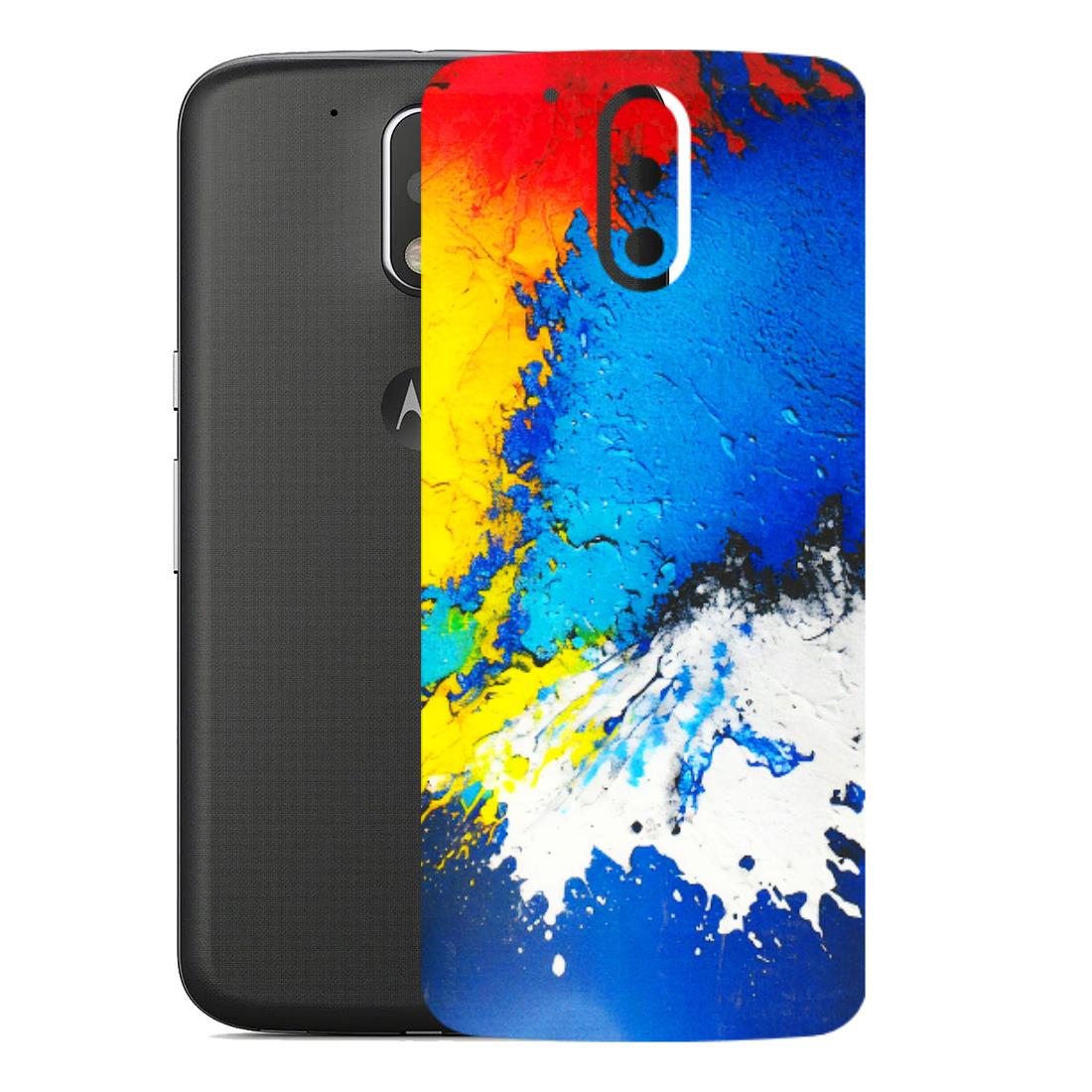 Motorola Phone Skins (All Models) - Acrylic Paint Spill - 3D Embossed Finish (L-229) Motorola Moto G4