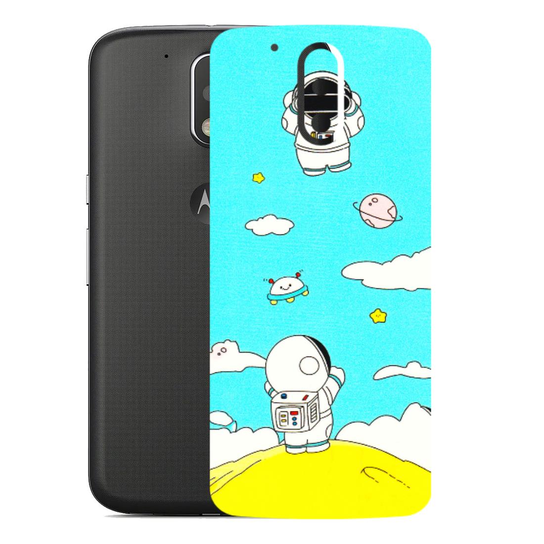 Motorola Phone Skins (All Models) - Blue Skies Astro Float - 3D Embossed Finish (L-230) Motorola Moto G4